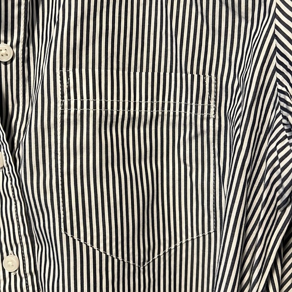 NWT J.Crew Classic-fit Crisp Poplin Shirtdress in Stripe - Picture 10 of 11